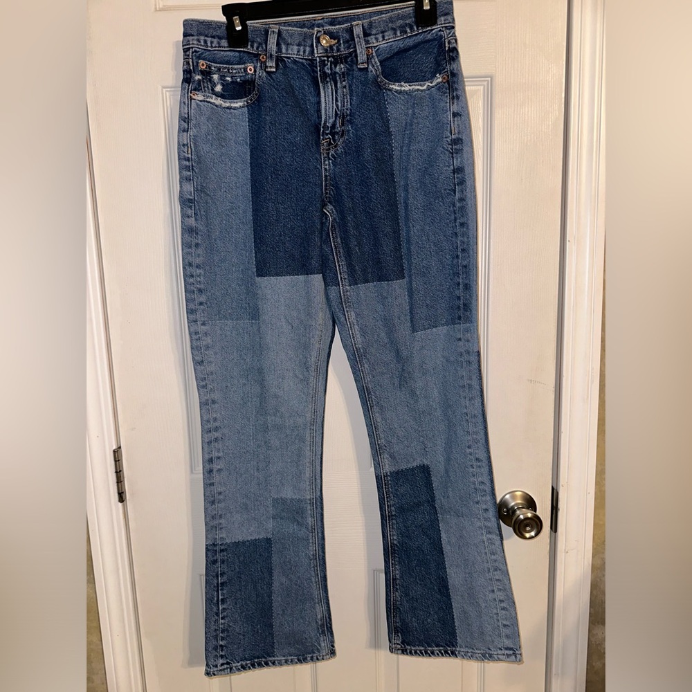 AE 90’s patchwork bootcut jeans